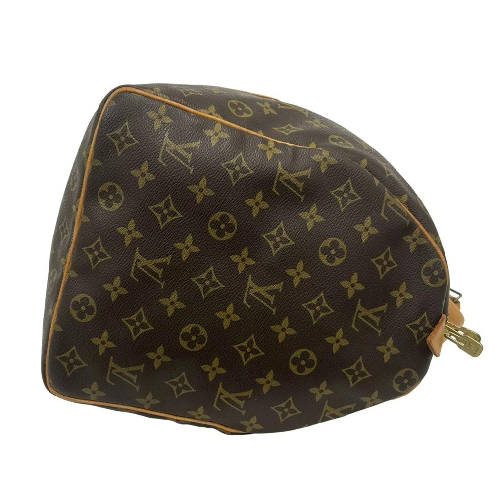 LOUIS VUITTON Vintage Brown Monogram Leather Keepall 50 Boston Bag - Picture 6 of 9